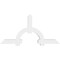 Ekena Millwork Ericson Architectural Grade PVC Gable Bracket, 84"W x 42"H x 6"D x 6"F, 12/12 Pitch GBP084X42X0606ERI00 - alternate 3